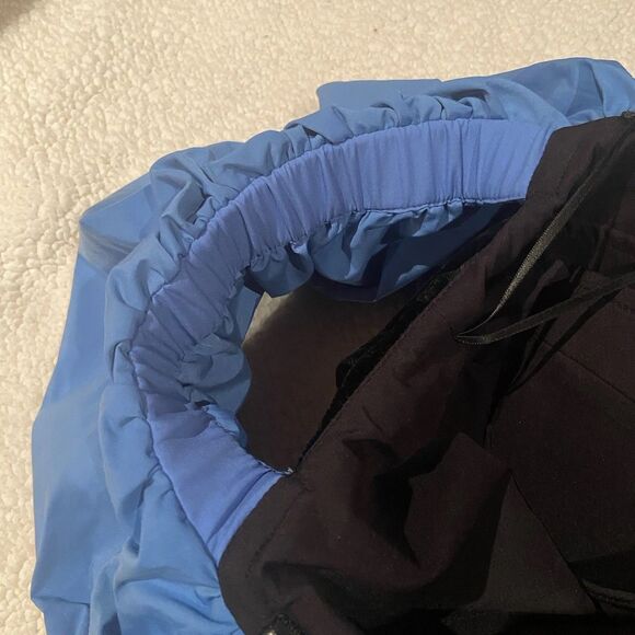 Tuckernuck Zanzibar Blue and Black Artemis Dress Velvet Off The Shoulder Size 6 - Picture 9 of 15